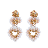 Floral Heart Earrings